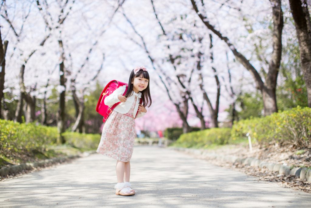 入学記念の写真